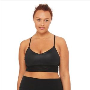 Alo Lavish Mesh-Trim Bra
